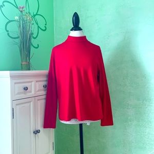 Lands’ End long sleeve cotton turtleneck